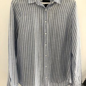 J Crew striped button up shirt